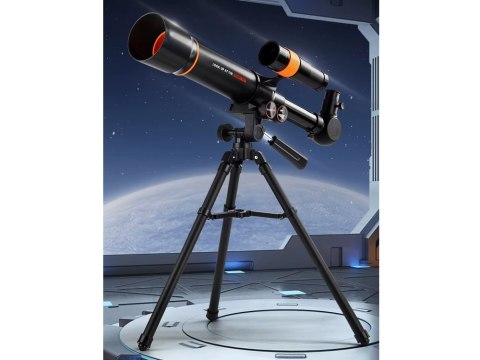 Teleskop astronomiczny dla dzieci + metalowy statyw 18x 60x LUNETA ZA6300
