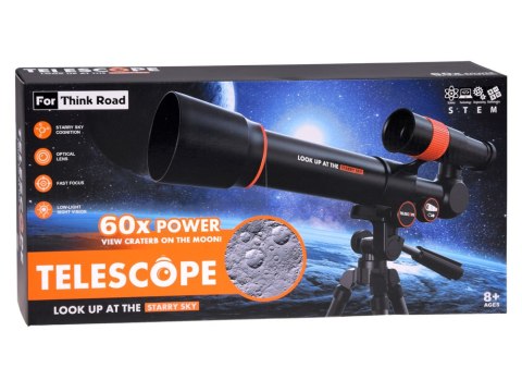 Teleskop astronomiczny dla dzieci + metalowy statyw 18x 60x LUNETA ZA6300