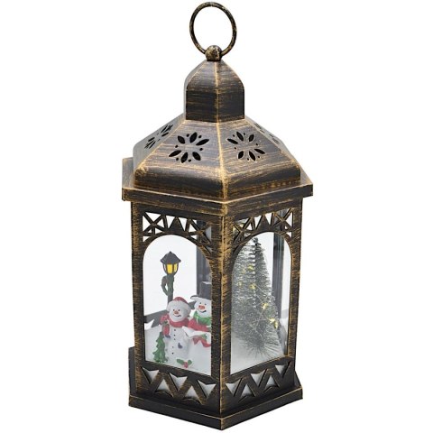 LATARNIA DEKORACYJNA MIGAJĄCE DIODY LED 32CM BAŁWAN