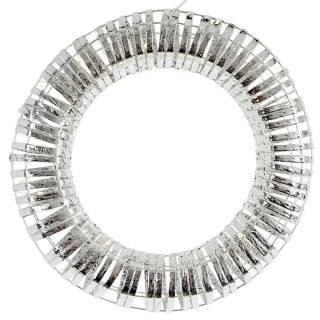 WIANEK DEKORACYJNY OPONA TIMER 30LED 40CM SREBRNY