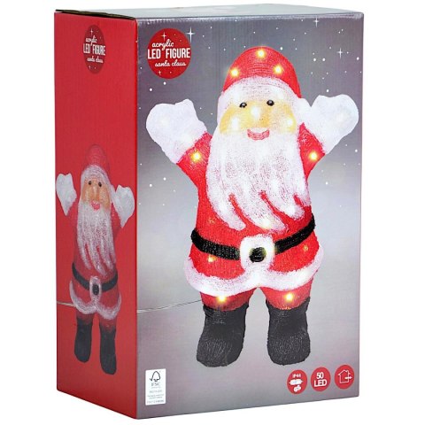 FIGURKA DEKORACYJNA MIKOŁAJ 50LED WYS. 42CM ACRYL IP44
