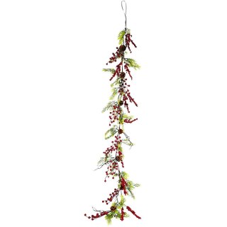 GIRLANDA DEKORACYJNA 175CM CZERWONA