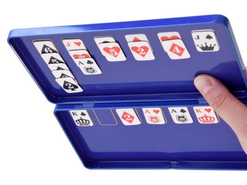 Gra magnetyczna PASJANS - karty na magnes KIESZONKOWA wersja dla 1os GR0837