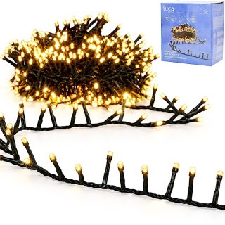 LAMPKI CHOINKOWE ŁAŃCUCH ŚWIETLNY 1000 LED TIMER 8 TRYBÓW CIEPŁY BIAŁY LUCA
