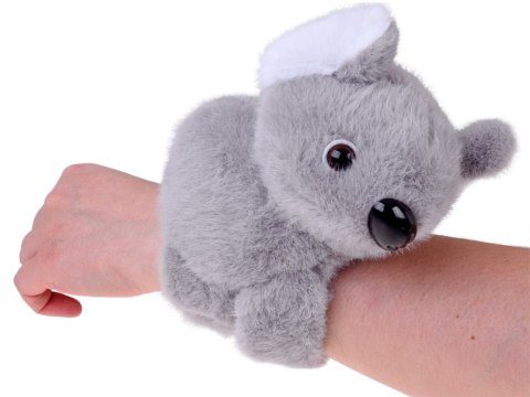 Opaska na rękę zwierzak Pluszowa szara KOALA - miękka, elastyczna ZA6260