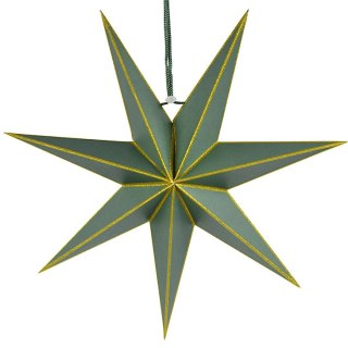 DEKORACJA PAPIEROWA GWIAZDA 60CM ZIELONA SASKA GIFT & DECOR
