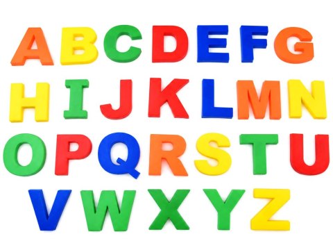 Literki i cyferki magnetyczne na lodówkę - edukacyjne 82ele TA0116