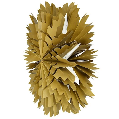 PŁATEK ŚNIEGU DEKORACJA WISZĄCA PAPIEROWA 50CM BRĄZOWY MICA
