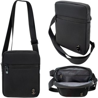 SASZETKA NA RAMIĘ P8312-0 PU CZARNA SEMI LINE