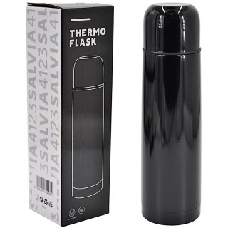 TERMOS TURYSTYCZNY STAL NIERDZWNA PODÓJNA ŚCIANKA 500ML CZARNY STAMINA