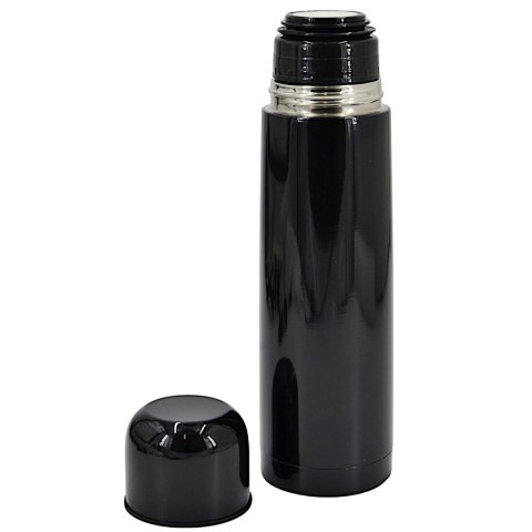 TERMOS TURYSTYCZNY STAL NIERDZWNA PODÓJNA ŚCIANKA 500ML CZARNY STAMINA