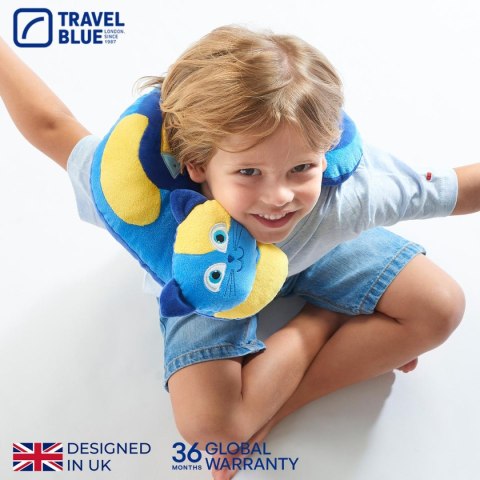 TRAVEL BLUE PODUSZKA PODRÓŻNA DZIECĘCA KOTEK SLEEPY