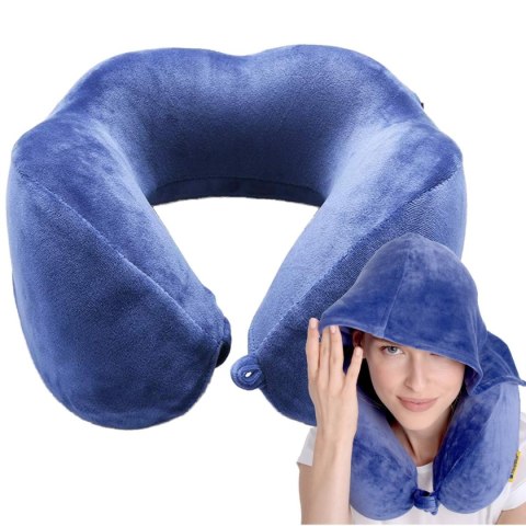 TRAVEL BLUE PODUSZKA Z PIANKI MEMORY TRANQUILITY HODDIE Z KAPTUREM