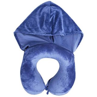 TRAVEL BLUE PODUSZKA Z PIANKI MEMORY TRANQUILITY HODDIE Z KAPTUREM