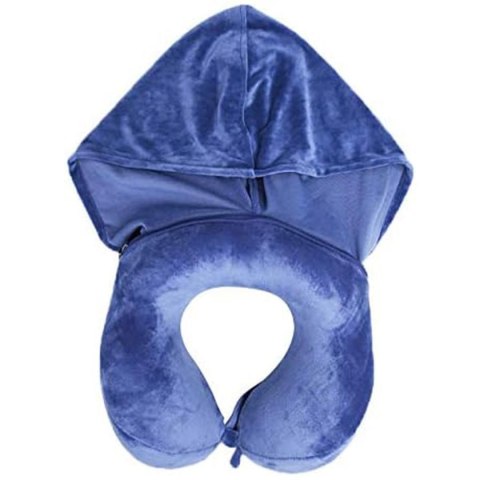 TRAVEL BLUE PODUSZKA Z PIANKI MEMORY TRANQUILITY HODDIE Z KAPTUREM