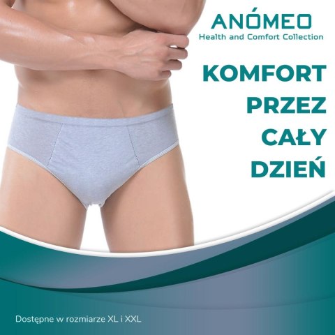 BIELIZNA JEDNORAZOWA MĘSKA ANOMEO (BAWEŁNIANA) XL - 6SZT