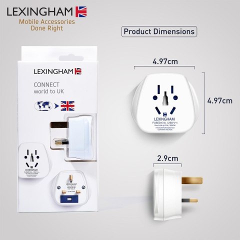LEXINGHAM PRZEJŚCIÓWKA ADAPTER UNIWERSALNA ŚWIAT-> UK