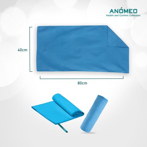 RĘCZNIK QUICK GRY 80X40CM ANOMEO