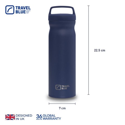 TRAVEL BLUE BUTELKA TERMICZNA NAVY