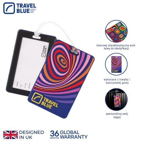 TRAVEL BLUE IDENTYFIKATOR BAGAŻOWY FALE