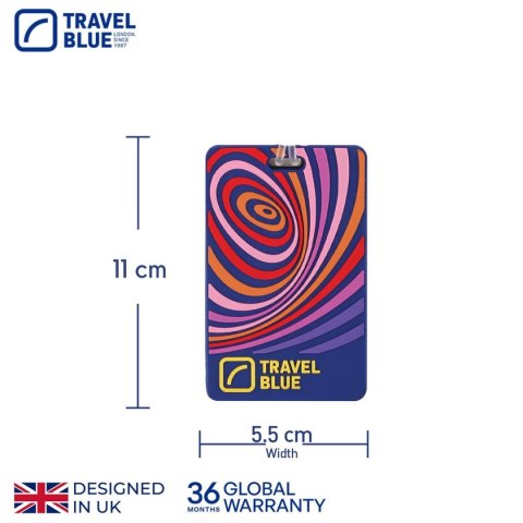 TRAVEL BLUE IDENTYFIKATOR BAGAŻOWY FALE