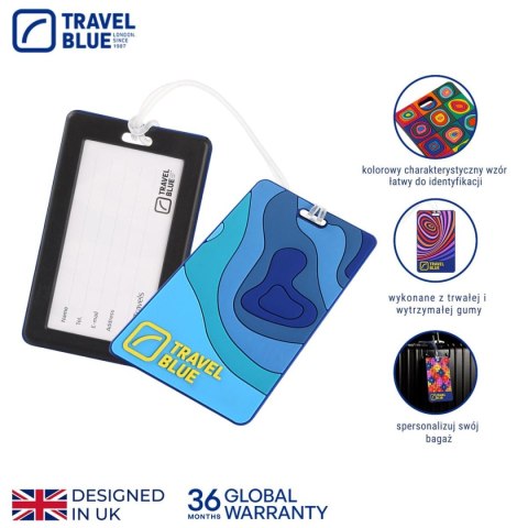 TRAVEL BLUE IDENTYFIKATOR BAGAŻOWY MAPY