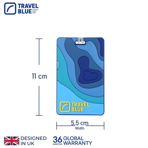 TRAVEL BLUE IDENTYFIKATOR BAGAŻOWY MAPY