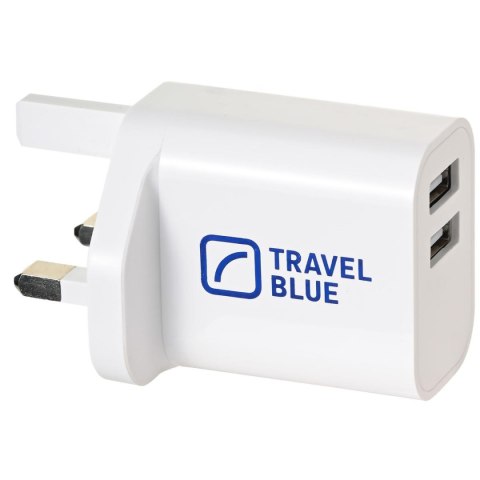 TRAVEL BLUE ŁADOWARKA SIECIOWA 2 USB UK