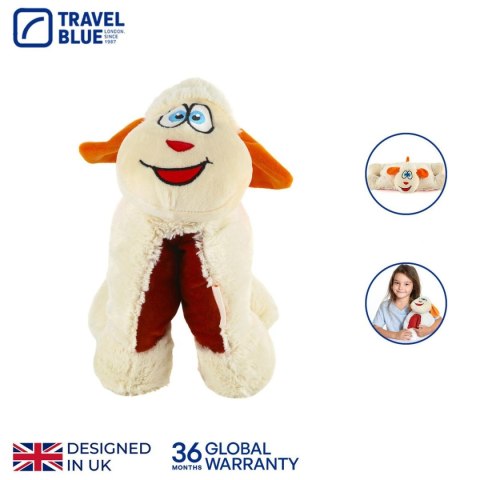 TRAVEL BLUE PODUSZKA PODRÓŻNA DZIECĘCA OWIECZKA SNOWY