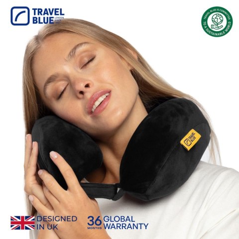 TRAVEL BLUE PODUSZKA Z PIANKI MEMORY TRANQUILITY CZARNA