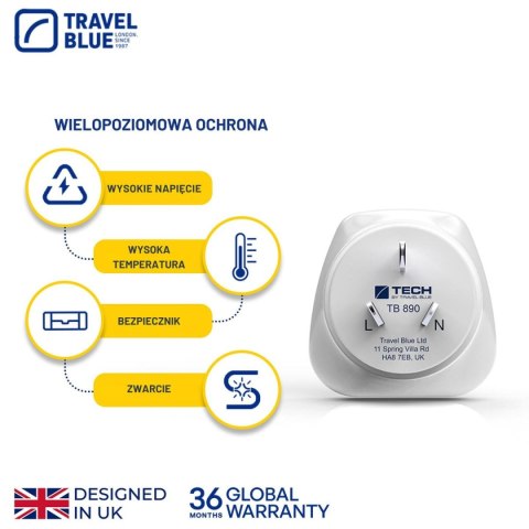 TRAVEL BLUE PRZEJŚCIÓWKA ADAPTER SHUCKO -> AUSTRIALIA NOWA ZELANDIA