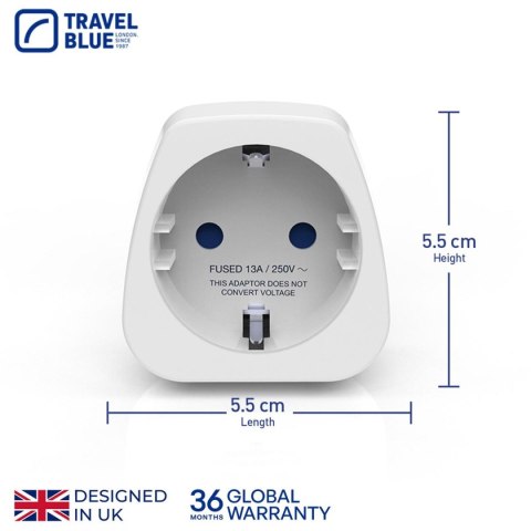 TRAVEL BLUE PRZEJŚCIÓWKA ADAPTER SHUCKO -> AUSTRIALIA NOWA ZELANDIA