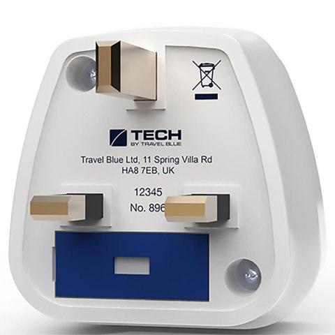 TRAVEL BLUE PRZEJŚCIÓWKA ADAPTER SHUCKO -> UK