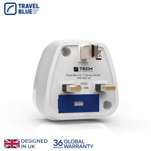TRAVEL BLUE PRZEJŚCIÓWKA ADAPTER SHUCKO -> UK