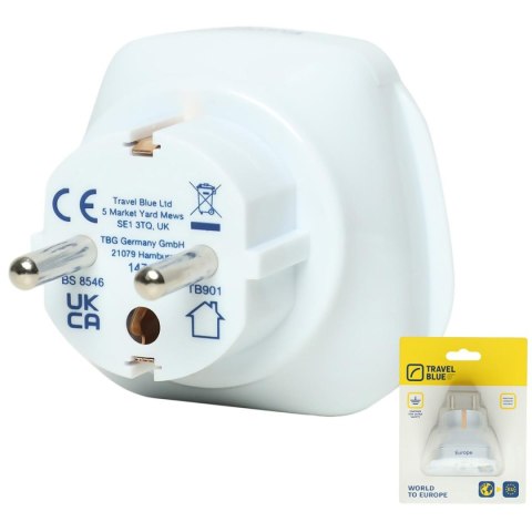 TRAVEL BLUE PRZEJŚCIÓWKA ADAPTER UNIWERSALNA ŚWIAT -> SHUCKO