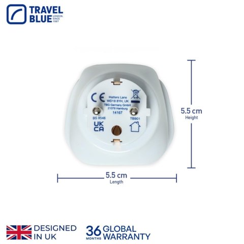 TRAVEL BLUE PRZEJŚCIÓWKA ADAPTER UNIWERSALNA ŚWIAT -> SHUCKO