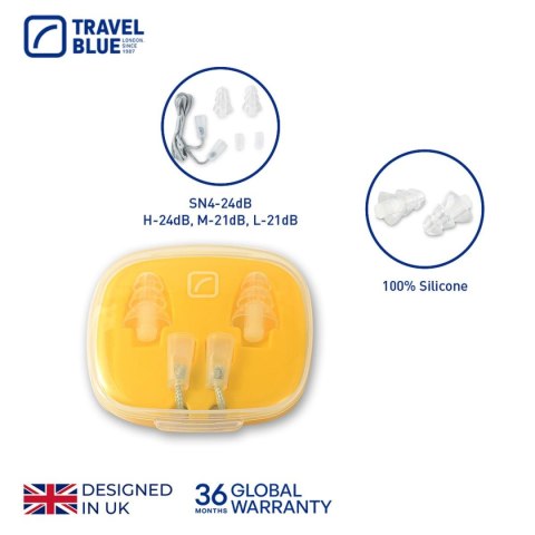 TRAVEL BLUE ZATYCZKI SILIKONOWE DO USZU
