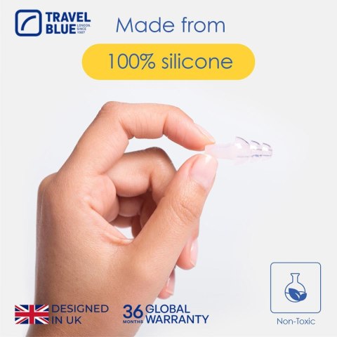 TRAVEL BLUE ZATYCZKI SILIKONOWE DO USZU