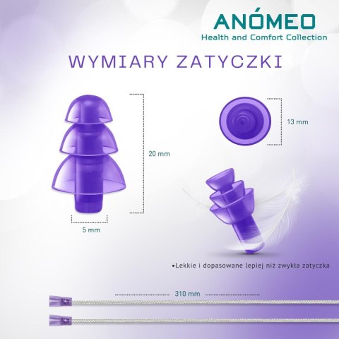 ZATYCZKI DO USZU ANOMEO - RELAX