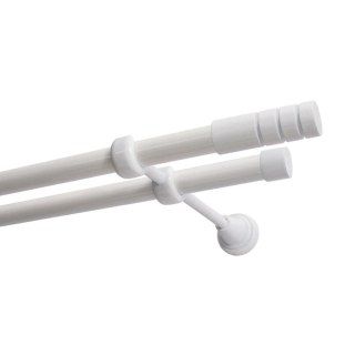 KARNISZ PODWÓJNY FI 19 MM BIAŁY 200 CM TECHNO KOWALSKI