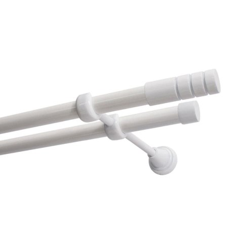 KARNISZ PODWÓJNY FI 19 MM BIAŁY 200 CM TECHNO KOWALSKI