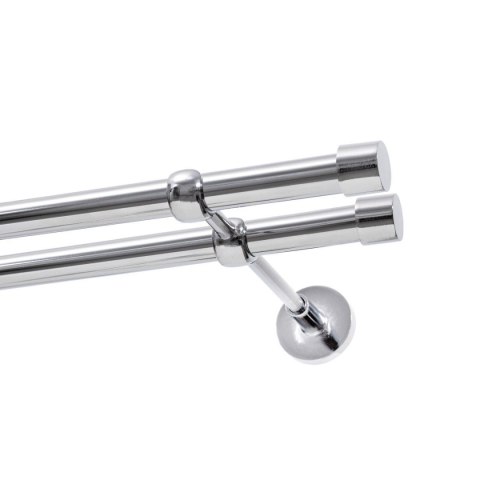 KARNISZ PODWÓJNY FI 19 MM CHROM 160 CM LUNA KOWALSKI