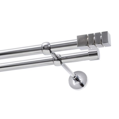 KARNISZ PODWÓJNY FI 19 MM CHROM 320 CM DION KOWALSKI