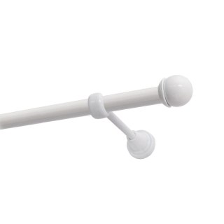 KARNISZ POJEDYNCZY FI 19 MM BIAŁY 400 CM GAŁKA MAX KOWALSKI