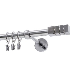 KARNISZ POJEDYNCZY FI 19 MM CHROM 160 CM DION Z KÓŁKAMI KOWALSKI