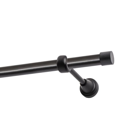 KARNISZ POJEDYNCZY FI 19 MM CZARNY 160 CM LUNA KOWALSKI