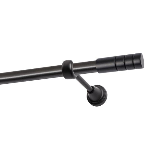 KARNISZ POJEDYNCZY FI 19 MM CZARNY 160 CM TECHNO KOWALSKI
