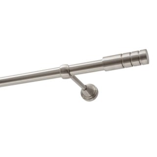 KARNISZ POJEDYNCZY FI 19 MM EFEKT STALI NIERDZEWNEJ 200 CM TECHNO KOWALSKI