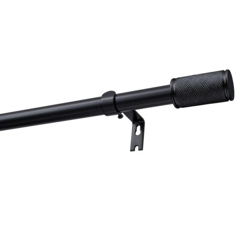 KARNISZ ROZSUWANY POJEDYNCZY FI 19 MM GAMA CZARNY 140-220 CM KOWALSKI