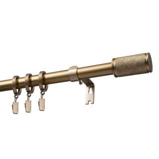 KARNISZ ROZSUWANY POJEDYNCZY FI 19 MM GAMA ZŁOTY 200-300 CM Z KÓŁKAMI KOWALSKI